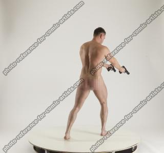 2020 01 MICHAEL NAKED MAN DIFFERENT POSES WITH GUNS (7)